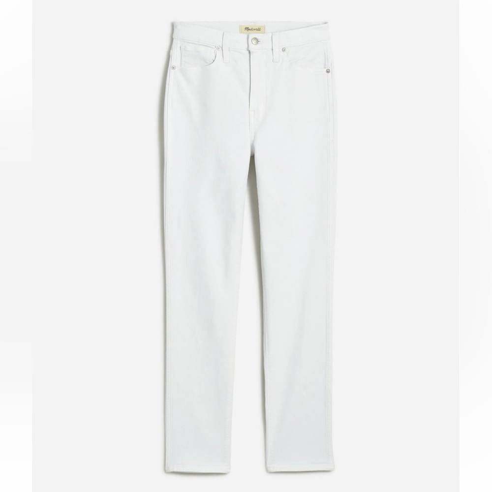 Madewell 10" High-Rise Skinny Jeans in Pure White - Picture 5 of 10